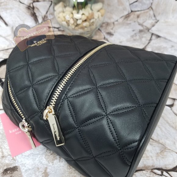 Natalia Mini Convertible Backpack Black Kate Spade Crossbody Leather Authentic